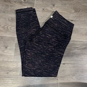 Lululemon pink/hint of orange heathered 25”